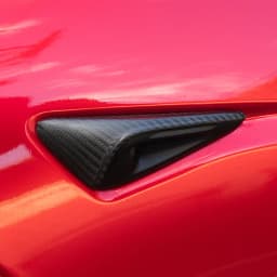For Tesla Model 3 Y Highland 2025 Side Camera Cover Lens Protector Leaf Board Carbon Fiber New Matte Carbon Fiber Leaf Board