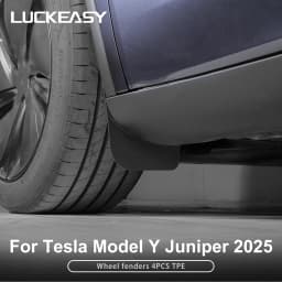 LUCKEASY for Tesla Model Y Juniper/Launch 2025 2026 Car Mud Fenders Car Modification Accessories Front And Rear Wheel Fenders