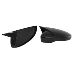 1Pair Rearview Mirror Cover For VW Jetta MK6 Passat B7 Scirocco Beetle CC Eos Black/Carbon Pattern Self-adhesive Side Mirror Cap
