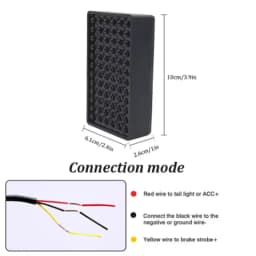 72LEDs Car Brake Light Universal 12V F1 Style Car Led Signal Lights Rear Diffuser Spoiler Tail Light Replacement For BMW For VW