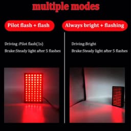 72LEDs Car Brake Light Universal 12V F1 Style Car Led Signal Lights Rear Diffuser Spoiler Tail Light Replacement For BMW For VW