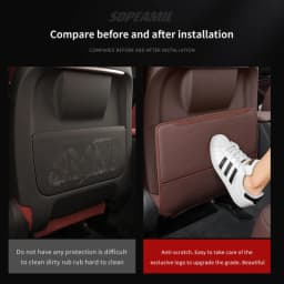 Car Seat Back Storage Bag Rear Backrest Protection Anti-kick Pad For MG ZS HS ES5 MG4 EV Electric S5 EV MG3 MG5 MG6 MG7 ONE EZS
