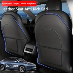 Car Seat Anti Kick Pad For Tesla Model Y Juniper Leather Full Surround Seat Back Anti Scratch Protector Car Interior Accessories
