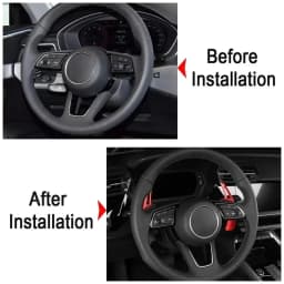 2026 Aluminum alloy Steering Wheel Paddle Shift For Audi 2017 2018 2019 S3 S5 SQ2 SQ5 TT A3 8V A4 A5 Q2 Q3 Q5 Q7