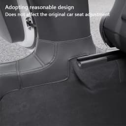 For Tesla Model YL 6-Seater Front Rear Door Sill Protector Leather Threshold Bumper Strip Guards Anti-kick Pads Car Accessories