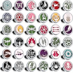 10pcs Assorted Styles Refillable Car Air Freshener Perfume Diffuser Clip, Auto Air Vent Car Interior Accessories