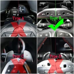 Car Steering Wheel Paddle Shifter Gear Shift Extension For Mercedes-Benz A Class W177 Sedan V177 B C E Class W205 W246 W213 GLA