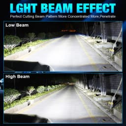 2PCS H7 LED Projector Lens Headligh Canbus 80W 20000LM High-Power CSP Chip Turbo Led H7 Turbo High Power Auto Lamp Fog Light 12V