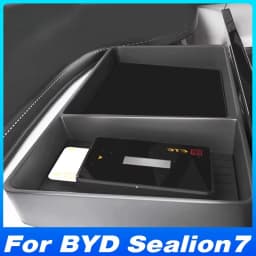 For BYD Sealion 7 2024-2026 Car Central Control Screen Rear Storage Box Tray & Tissue Holder Car Interior Product Accessories
