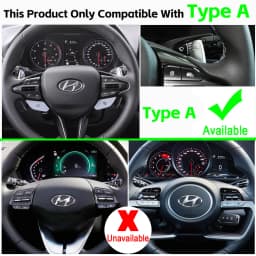For Hyundai I20 I30 N Line Veloster KONA N Elantra Avante GT N-line CN7 Car Steering Wheel Paddle Shift Extension DSG