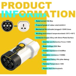Type2 V2L Discharger adapter 16A General socket Discharge for XPENG NAMMI BYD MG4 Geely Jaecoo Omoda SAMRT Renault Hyundai ZEEKR