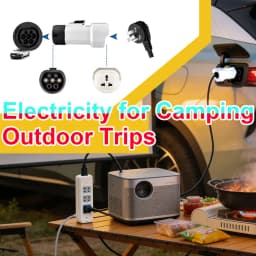 Type2 V2L Discharger adapter 16A General socket Discharge for XPENG NAMMI BYD MG4 Geely Jaecoo Omoda SAMRT Renault Hyundai ZEEKR