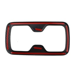 For Nissan Navara NP300 2016-2025 Car Front Water Cup Holder Frame Cover Trim Sticker Carbon Fiber Pattern Accessories