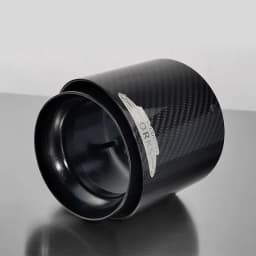 1 Piece High Quality Black Carbon Fiber 95mm Inlet Exhaust Tips for Mini Copper F60 JCW Countryman Model Cars Part