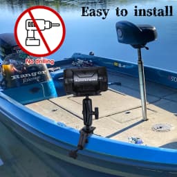VINmounts Heavy Duty C-Clamp Mount Compatible with RAM Systems 1"and 1.5"Size Round Ball Bases,Aluminum Kayak Mount,3.27Inch Jaw