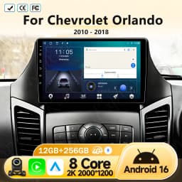 Android Auto For Chevrolet Orlando 2010 - 2018 Car Radio Head Unit Video Player Multimedia GPS Navigation 5G WIFI BT No 2din DVD