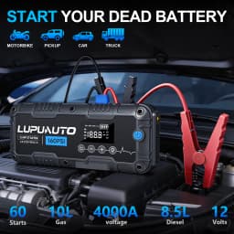 7000A Car Jump Starter With Air Compressor Booster Tyre Inflator Portable Car Battery Power Bank LED Flashlight Smart Cable