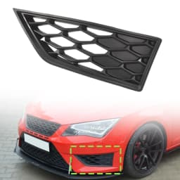 Car Front Bumper Fog Light Grille Bezel Grill Cover Left / Right 5F0853665C, 5F0853666C For Seat Leon Cupra Type 5F 2012-2016