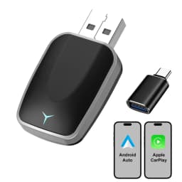 FLIXIVI 2026 2in1 Wireless CarPlay Android Auto Wireless Adapter Plug and Play Fast Connect Universal for Nissan Car Adapter
