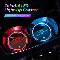 LED Car Cup Holder Light Luminous Coaster Water Cup Pad For Chery Tiggo 7 Pro 8 4 5 3 2 T11 5X Amulet Fora QQ IQ Fulwin Arrizo 5