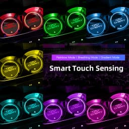 LED Car Cup Holder Light Luminous Coaster Water Cup Pad For Chery Tiggo 7 Pro 8 4 5 3 2 T11 5X Amulet Fora QQ IQ Fulwin Arrizo 5