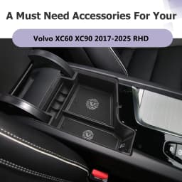 RUIYA for Volvo XC60 XC90 V60 S60 V90 S90 2017-2025 RHD Car Armrest Storage Box Auto Storage Box Volvo XC60 XC90 Accessories