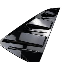 2pcs Gloss Black Rear Side Window Shutter Louver Cover Trim For Volkswagen Polo MK5 6R 6C GTI TSI TDI 2009-2017 5-Door Hatchback