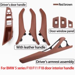Left Right Interior Leather Passenger Door Handle Assembly For BMW 5 Series F10 F11 F18 520i 523i 525i 528i 535i