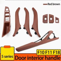 Left Right Interior Leather Passenger Door Handle Assembly For BMW 5 Series F10 F11 F18 520i 523i 525i 528i 535i