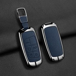 Car Key Case Holder For Jeep WK2 KL BU MP Renegade Grand Cherokee Dodge Ram Charger Challenger Chrysler 300C Journey 5Buttons