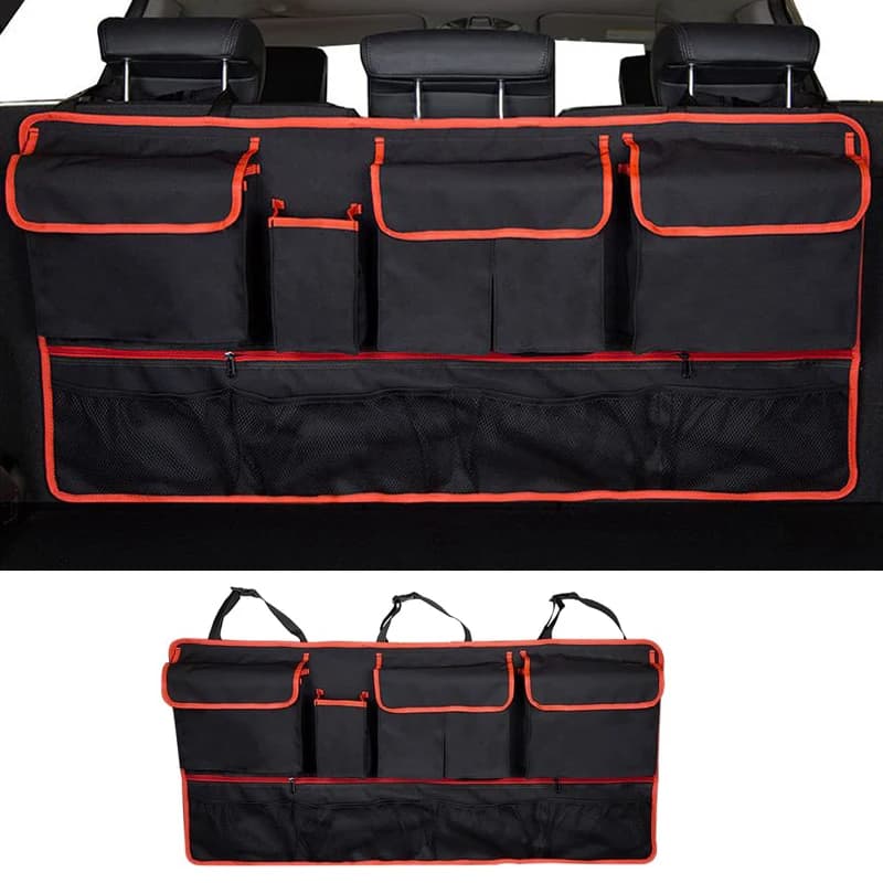 Universal Auto SUV/MPV Organizer Trunk Back Seat Storage Bag Car Rear Multifunctional Storage Net Pocket Car Interior Supplies