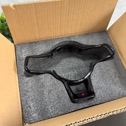 for VW Golf 7 7.5R GTI Rline GTD Shangku R Sport Edition Steering Wheel Paint Black Frame Steering Wheel Button Frame