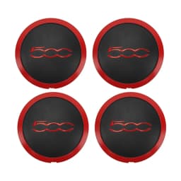 4PCS 133mm Hubcap For Fiat 500 Wheels Centre Hub Caps Set 68078419AC 68078421AC Dust Cover Wheel Hub Cap Replacement 51884863