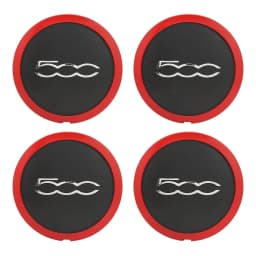 4PCS 133mm Hubcap For Fiat 500 Wheels Centre Hub Caps Set 68078419AC 68078421AC Dust Cover Wheel Hub Cap Replacement 51884863