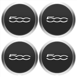 4PCS 133mm Hubcap For Fiat 500 Wheels Centre Hub Caps Set 68078419AC 68078421AC Dust Cover Wheel Hub Cap Replacement 51884863