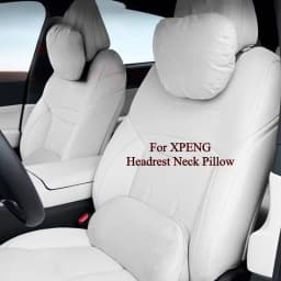 For XPENG G6/G9/X9/P7 + Car Seat Cushion Set-Ergonomic Headrest Neck Pillow Lumbar Support Memory Foam Car Interior Accessories