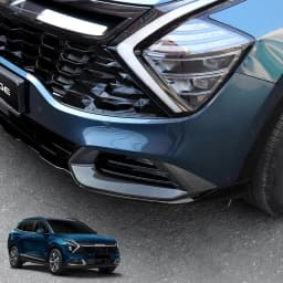 For Kia Sportage NQ5 2023-2026 Carbon Fiber Style Black Front Fog Light Lamp Cover Trim Accessories LHD/RHD