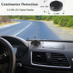 12V 16.5mm Flat Probe Parking Sensor Kit 4 Sensors Buzzer Detector Reversing Radar Universal Auto Auxiliary Safety Accessories