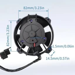 T3LF Auto Repair Accessory 12V 147CFM Puller Low Profile Fan for VA32-A101-62A