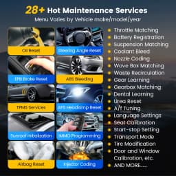 Lifetime Free Update MUCAR VO6 OBD2 Scanner All Systems Diagnostic 28 Reset Auto VIN EPB/BMS/SAS/ABS Sevice for All Cars
