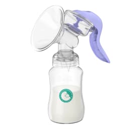 Manual Breast Pump Food Grade Silicone BPA-Free Portable Breastfeeding Milk Extractor With Soft Cushion&Gentle Suction MB7