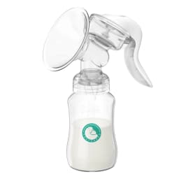 Manual Breast Pump Food Grade Silicone BPA-Free Portable Breastfeeding Milk Extractor With Soft Cushion&Gentle Suction MB7