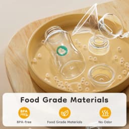 Manual Breast Pump Food Grade Silicone BPA-Free Portable Breastfeeding Milk Extractor With Soft Cushion&Gentle Suction MB7
