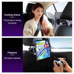 Kids Rear Seat Ipad Holder Car Seat Back Storage Hook for Phone Ipad Support Travel Child Baby Watching Cartoon Headrest Bracket