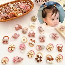 50PCS to 10PCS Lot Cute Cartoon Rabbit Hair Band Girls Elastic Hair bands Headwear Kids Hair Accessories Hairwear Mixed Style