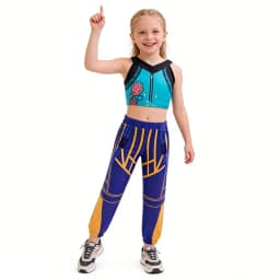 Girls Cartoon Cosplay Sets Children Fashion Stage Performance Clothing Outfits Kids Movie Role-playing Costume Suits 3-12 Years