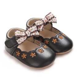 0-1Year Baby Shoes Infant Pre-Walker Shoes Girls Princess Bow Shoes Cute Breathable Flower Soft Sole Casual Sports Footwear