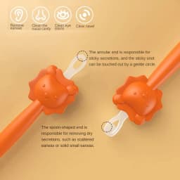 2026 New models Baby Cleaner Spoon Double-headed Soft Wax Curette Picker Nose Cleaner Silicone Ear Wax Pickers Clean Tweezers
