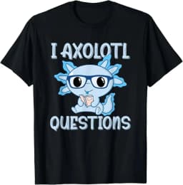 I AXOLOTL QUESTIONGS Children Boy Girl T shirt 2026 New Summer Short Sleeve T-Shirt Cute Style kidS casual SPORTS Tops