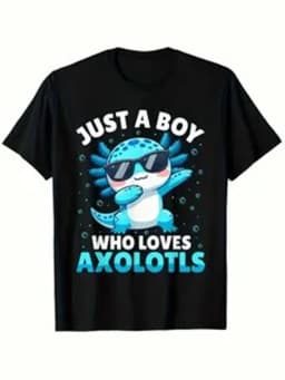 I AXOLOTL QUESTIONGS Children Boy Girl T shirt 2026 New Summer Short Sleeve T-Shirt Cute Style kidS casual SPORTS Tops